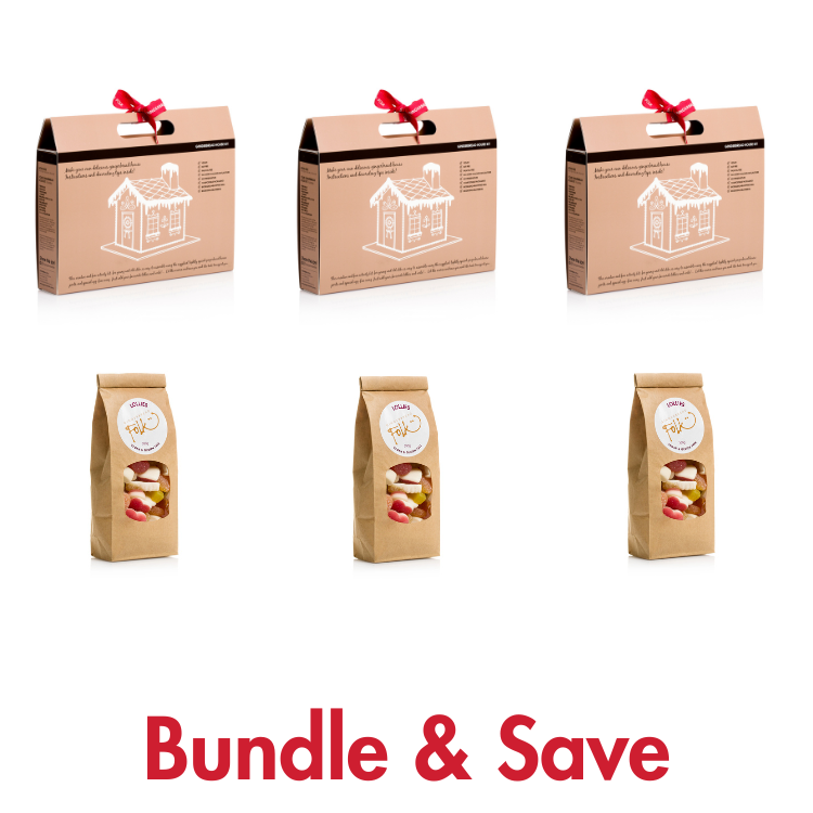 Bundle: 3 House Kits  + 3 Lollies + Free Shipping